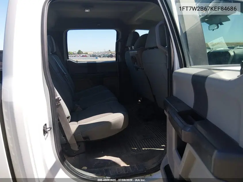 2019 Ford F-250 Xl VIN: 1FT7W2B67KEF84686 Lot: 45592605