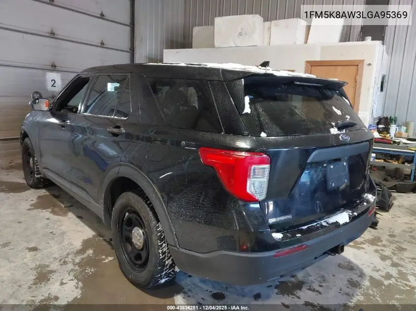 1FM5K8AW3LGA95369 2020 Ford Police Interceptor Utility