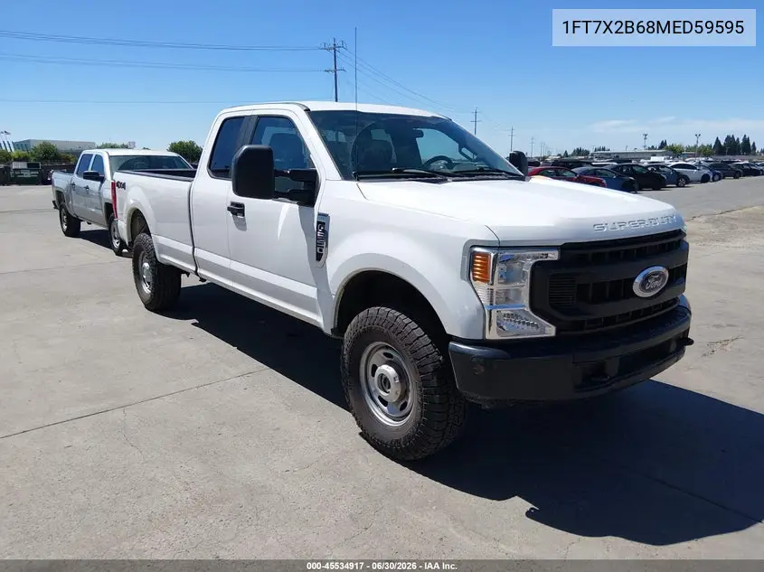2021 Ford F-250 Lariat/Xl/Xlt VIN: 1FT7X2B68MED59595 Lot: 45534917