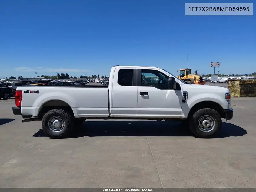 2021 Ford F-250 Lariat/Xl/Xlt VIN: 1FT7X2B68MED59595 Lot: 45534917
