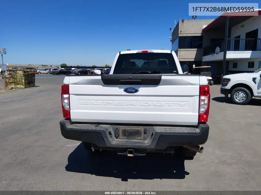 2021 Ford F-250 Lariat/Xl/Xlt VIN: 1FT7X2B68MED59595 Lot: 45534917