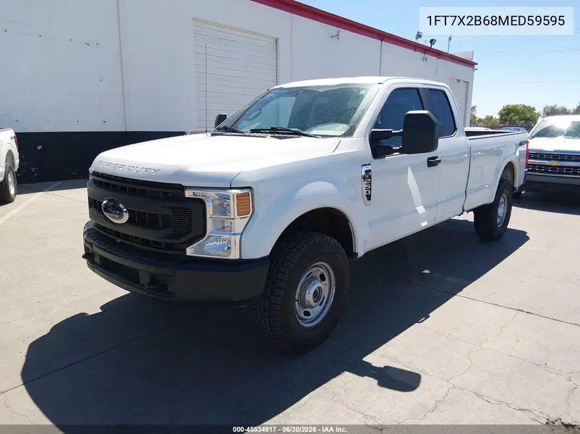 2021 Ford F-250 Lariat/Xl/Xlt VIN: 1FT7X2B68MED59595 Lot: 45534917