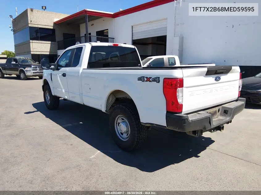 2021 Ford F-250 Lariat/Xl/Xlt VIN: 1FT7X2B68MED59595 Lot: 45534917