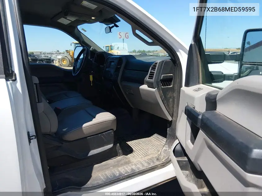 2021 Ford F-250 Lariat/Xl/Xlt VIN: 1FT7X2B68MED59595 Lot: 45534917