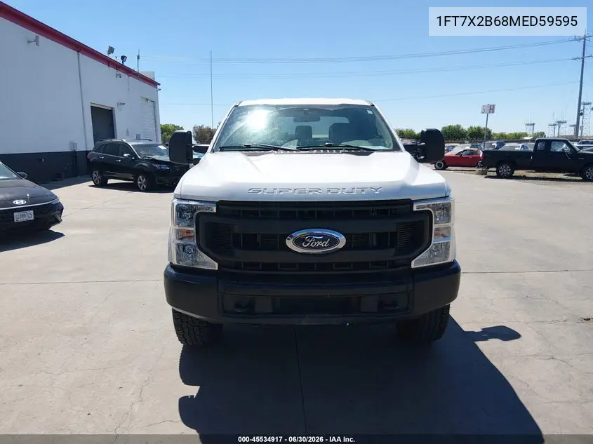 2021 Ford F-250 Lariat/Xl/Xlt VIN: 1FT7X2B68MED59595 Lot: 45534917