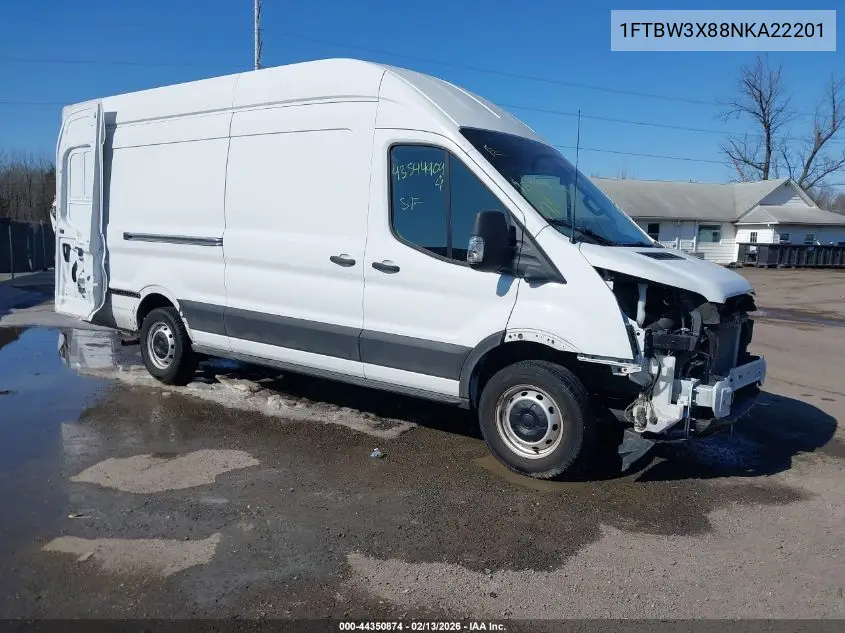 1FTBW3X88NKA22201 2022 Ford Transit-350 Cargo Van
