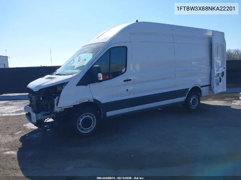 1FTBW3X88NKA22201 2022 Ford Transit-350 Cargo Van