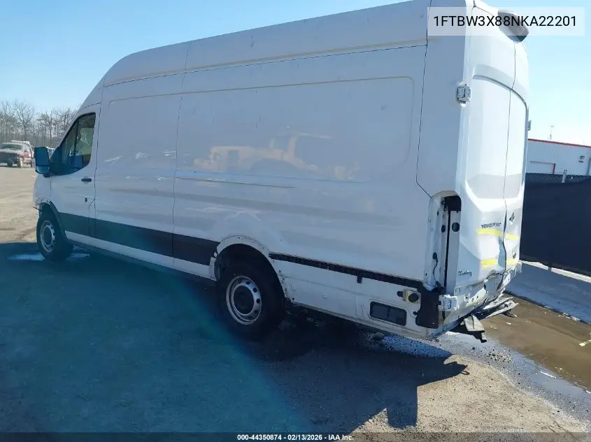 1FTBW3X88NKA22201 2022 Ford Transit-350 Cargo Van