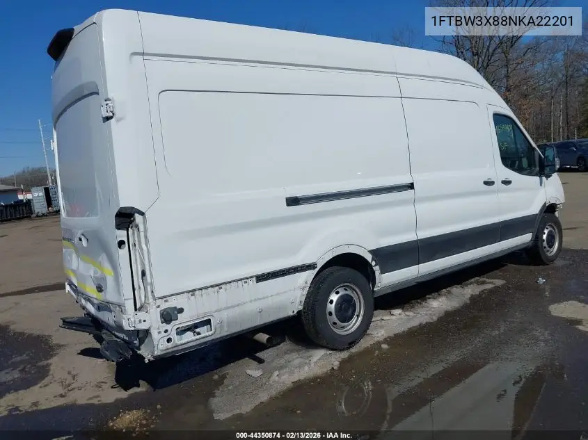 1FTBW3X88NKA22201 2022 Ford Transit-350 Cargo Van