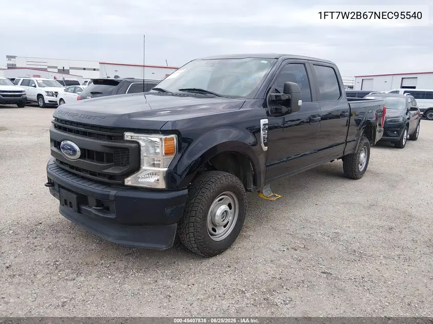 2022 Ford F-250 VIN: 1FT7W2B67NEC95540 Lot: 45407836
