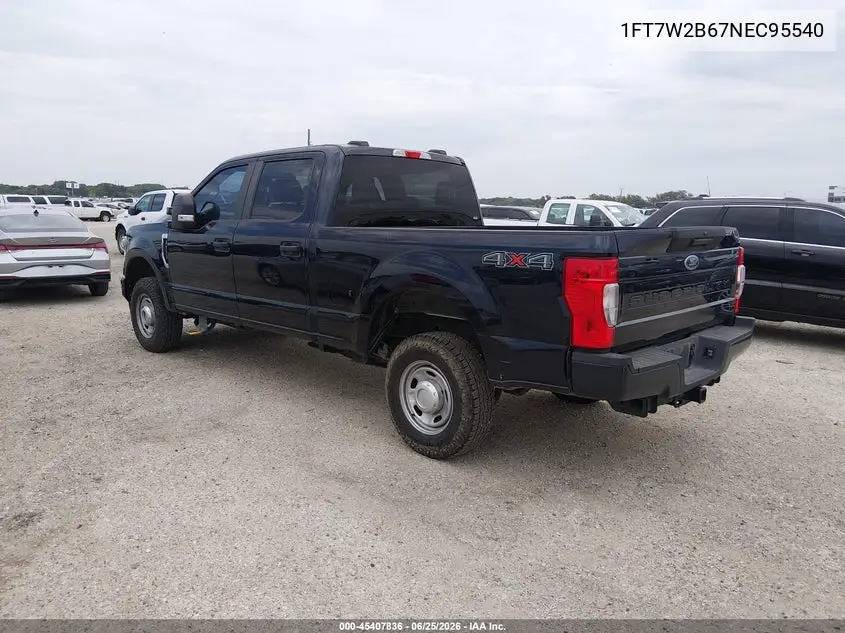 2022 Ford F-250 VIN: 1FT7W2B67NEC95540 Lot: 45407836
