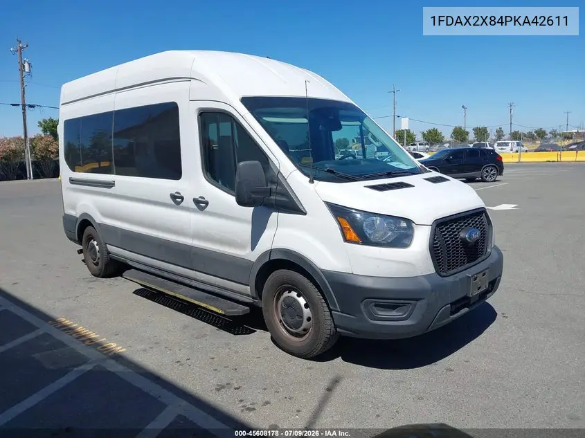 2023 Ford Transit-350 Passenger Van Xl VIN: 1FDAX2X84PKA42611 Lot: 45608178