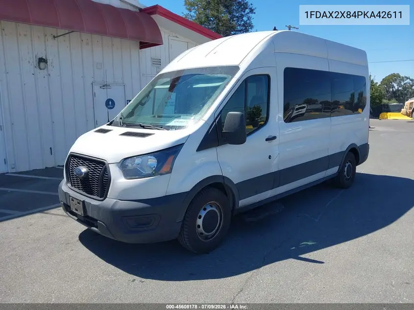2023 Ford Transit-350 Passenger Van Xl VIN: 1FDAX2X84PKA42611 Lot: 45608178