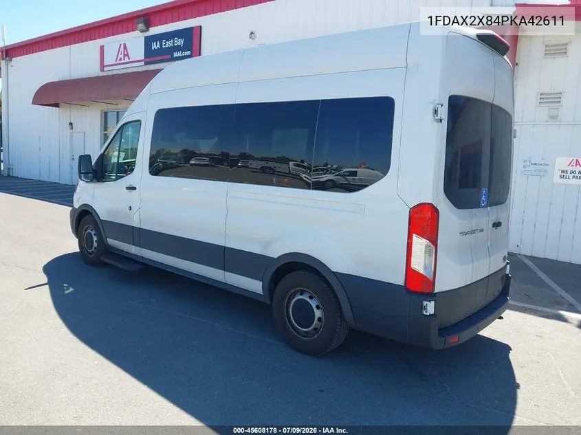 2023 Ford Transit-350 Passenger Van Xl VIN: 1FDAX2X84PKA42611 Lot: 45608178