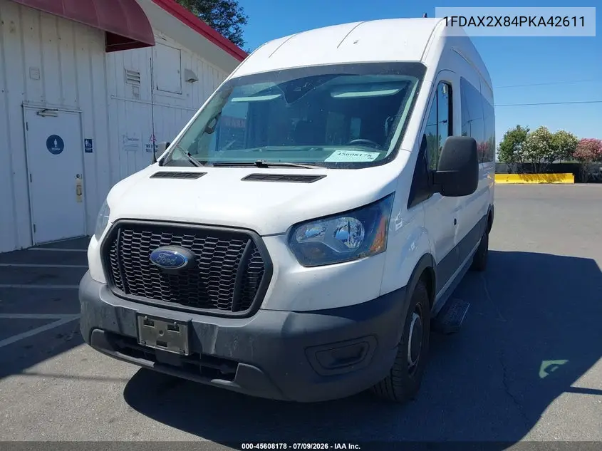 2023 Ford Transit-350 Passenger Van Xl VIN: 1FDAX2X84PKA42611 Lot: 45608178