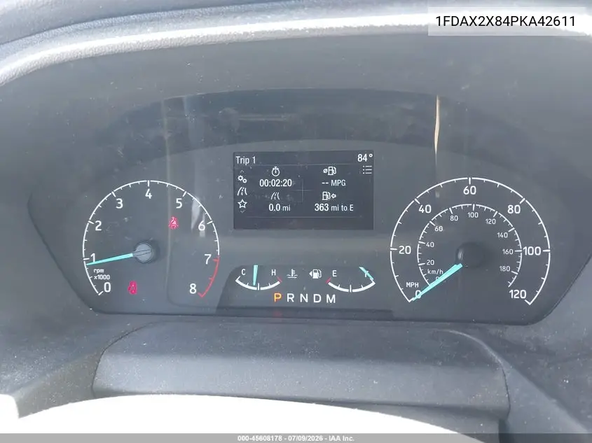 2023 Ford Transit-350 Passenger Van Xl VIN: 1FDAX2X84PKA42611 Lot: 45608178