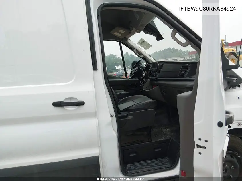 2024 Ford Transit-350 VIN: 1FTBW9C80RKA34924 Lot: 45657632