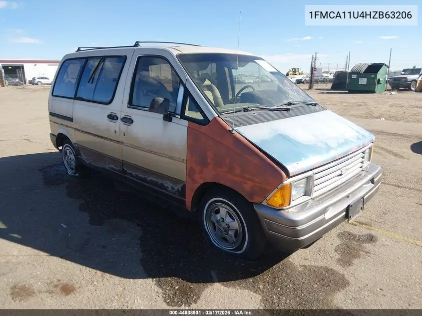 1987 Ford Aerostar VIN: 1FMCA11U4HZB63206 Lot: 44638931
