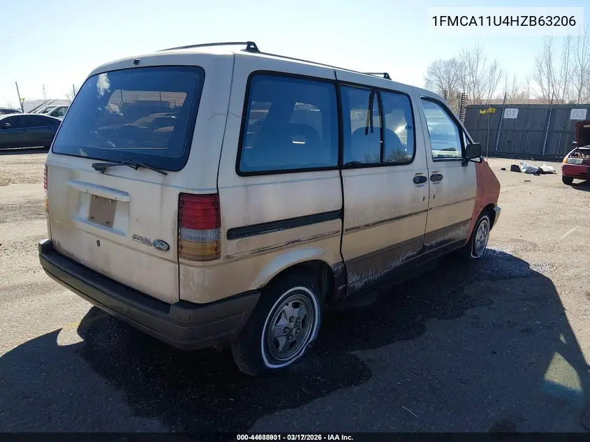 1987 Ford Aerostar VIN: 1FMCA11U4HZB63206 Lot: 44638931