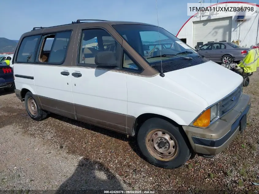 1991 Ford Aerostar VIN: 1FMDA11UXMZB36798 Lot: 42420376