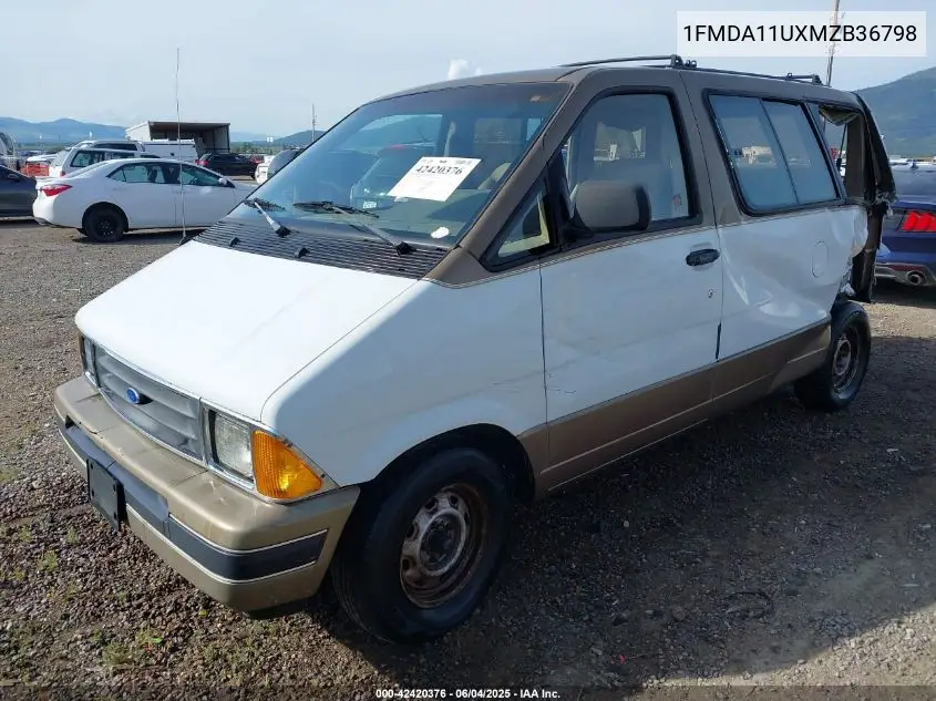 1991 Ford Aerostar VIN: 1FMDA11UXMZB36798 Lot: 42420376