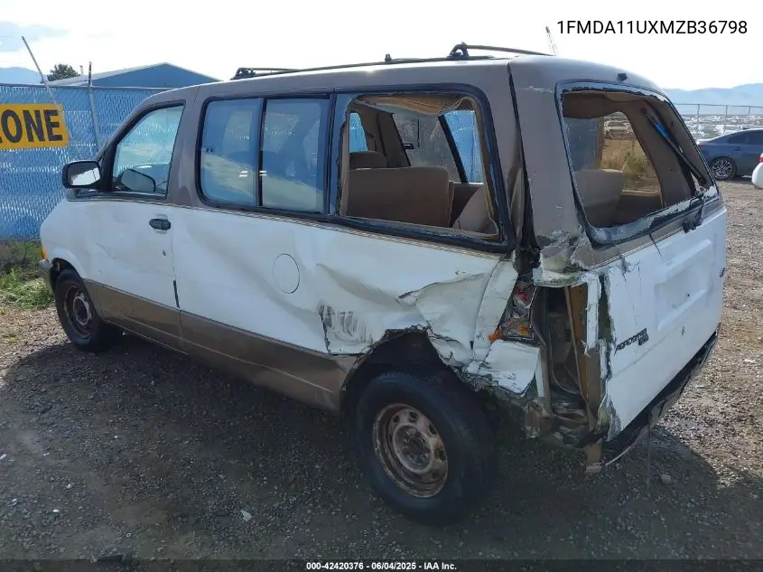 1991 Ford Aerostar VIN: 1FMDA11UXMZB36798 Lot: 42420376