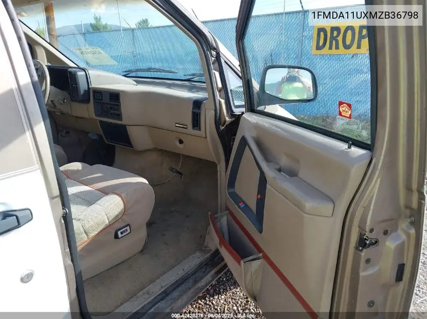 1991 Ford Aerostar VIN: 1FMDA11UXMZB36798 Lot: 42420376
