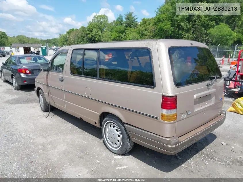 1993 Ford Aerostar VIN: 1FMDA31U0PZB80213 Lot: 45223143
