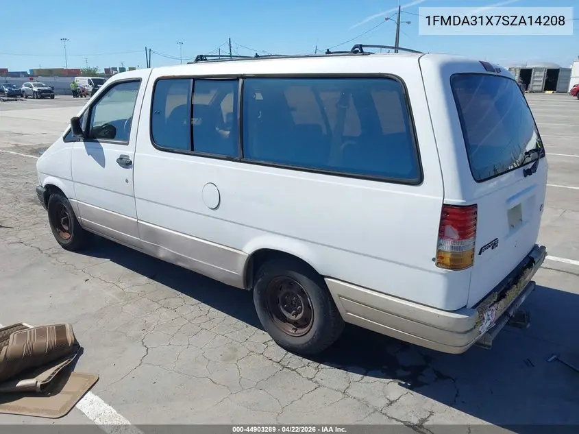 1995 Ford Aerostar VIN: 1FMDA31X7SZA14208 Lot: 44903289