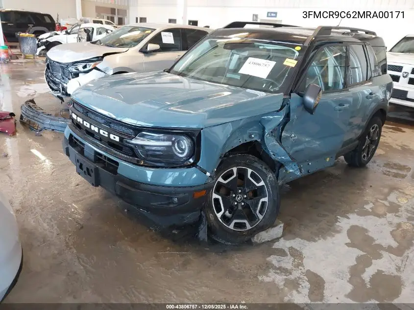 3FMCR9C62MRA00171 2021 Ford Bronco Sport Outer Banks