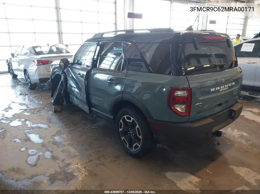 3FMCR9C62MRA00171 2021 Ford Bronco Sport Outer Banks