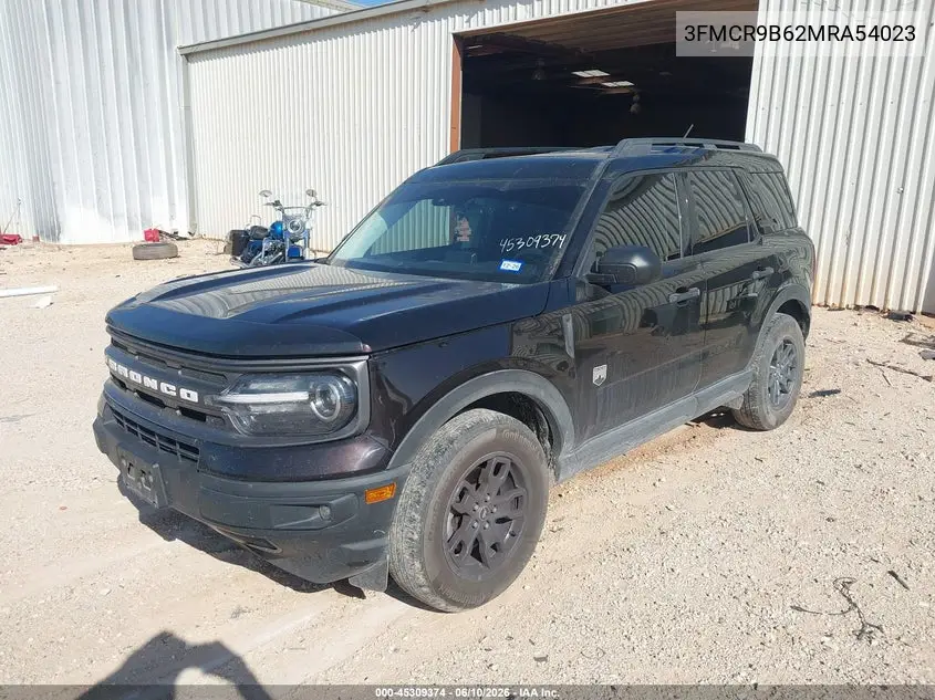 2021 Ford Bronco Sport Big Bend VIN: 3FMCR9B62MRA54023 Lot: 45309374