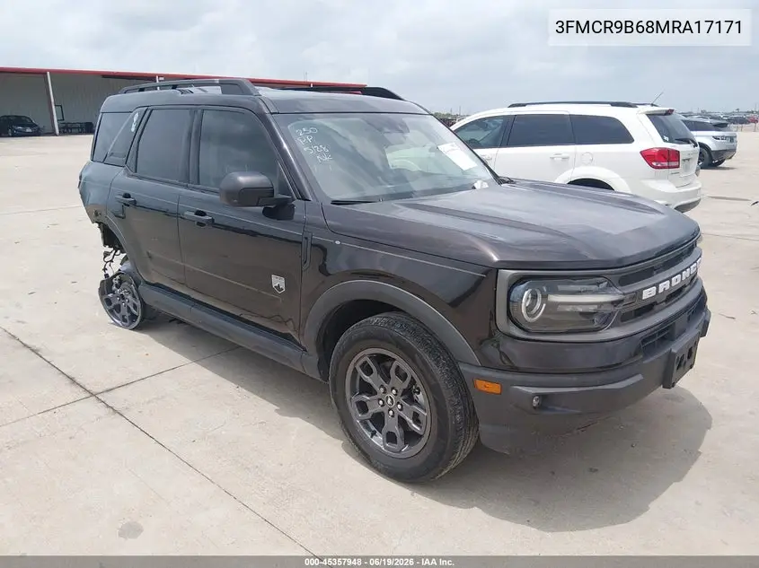 2021 Ford Bronco Sport Big Bend VIN: 3FMCR9B68MRA17171 Lot: 45357948