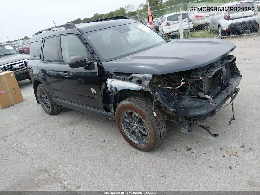 2021 Ford Bronco Sport Big Bend VIN: 3FMCR9B63MRB29392 Lot: 45406440