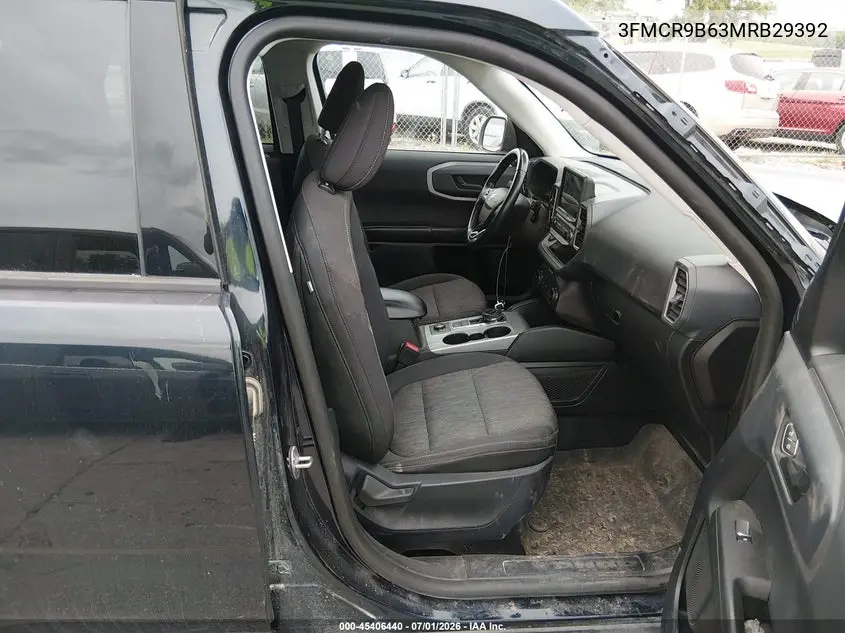 2021 Ford Bronco Sport Big Bend VIN: 3FMCR9B63MRB29392 Lot: 45406440