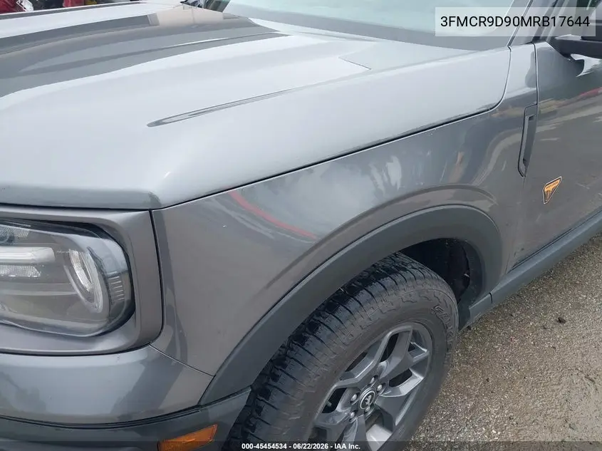 2021 Ford Bronco Sport Badlands VIN: 3FMCR9D90MRB17644 Lot: 45454534