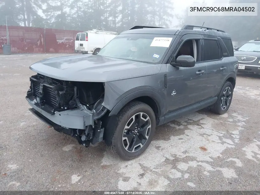 2021 Ford Bronco Sport Outer Banks VIN: 3FMCR9C68MRA04502 Lot: 45477338