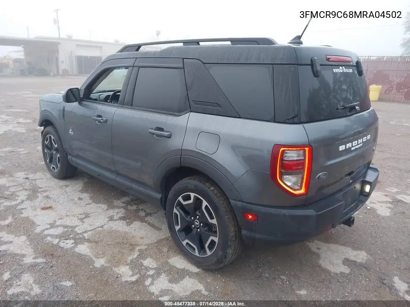 2021 Ford Bronco Sport Outer Banks VIN: 3FMCR9C68MRA04502 Lot: 45477338