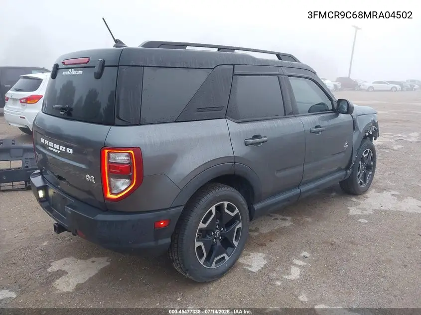2021 Ford Bronco Sport Outer Banks VIN: 3FMCR9C68MRA04502 Lot: 45477338