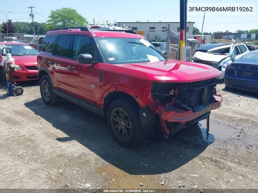 2021 Ford Bronco Sport Big Bend VIN: 3FMCR9B66MRB19262 Lot: 45483788