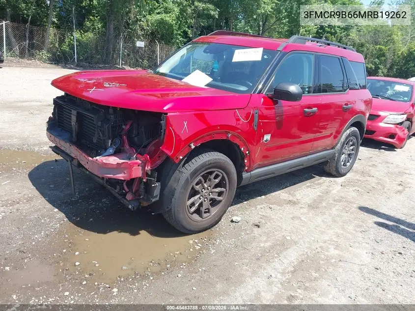 2021 Ford Bronco Sport Big Bend VIN: 3FMCR9B66MRB19262 Lot: 45483788