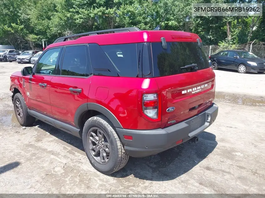 2021 Ford Bronco Sport Big Bend VIN: 3FMCR9B66MRB19262 Lot: 45483788