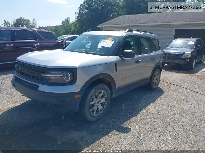 2021 Ford Bronco Sport VIN: 3FMCR9A61MRA27266 Lot: 45513170
