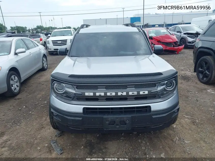 2021 Ford Bronco Sport Big Bend VIN: 3FMCR9B61MRA59956 Lot: 45551684