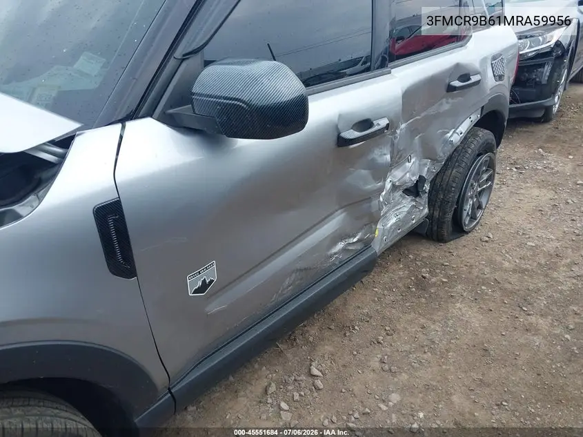 2021 Ford Bronco Sport Big Bend VIN: 3FMCR9B61MRA59956 Lot: 45551684