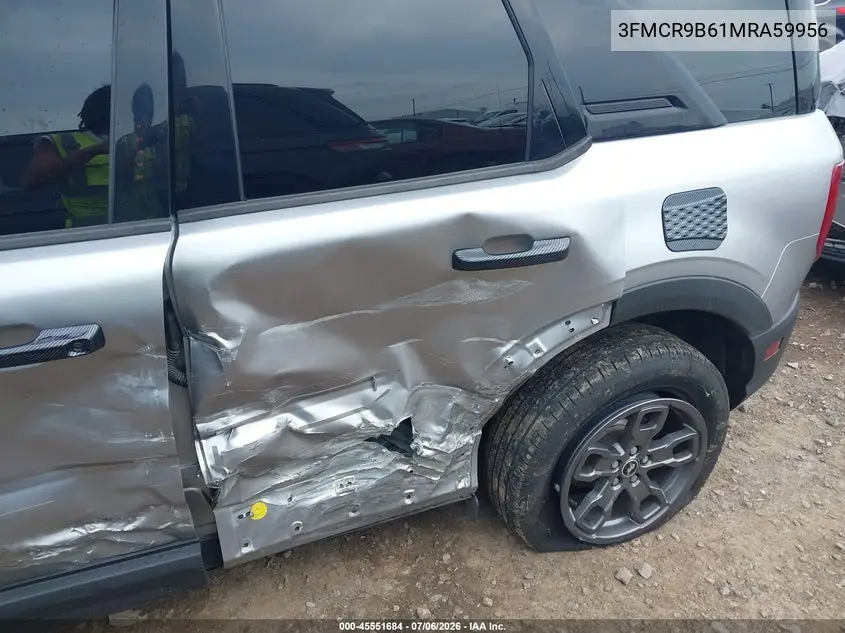 2021 Ford Bronco Sport Big Bend VIN: 3FMCR9B61MRA59956 Lot: 45551684