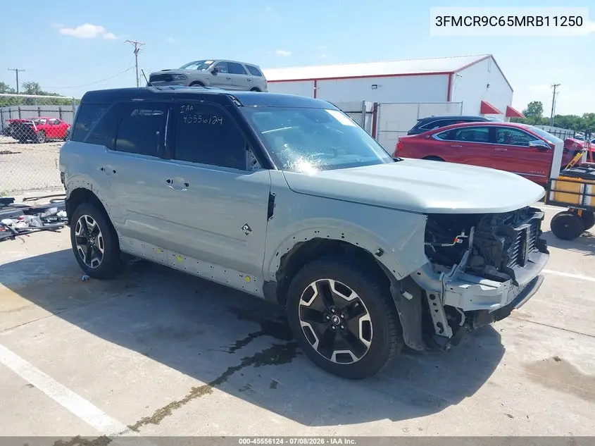 2021 Ford Bronco Sport Outer Banks VIN: 3FMCR9C65MRB11250 Lot: 45556124