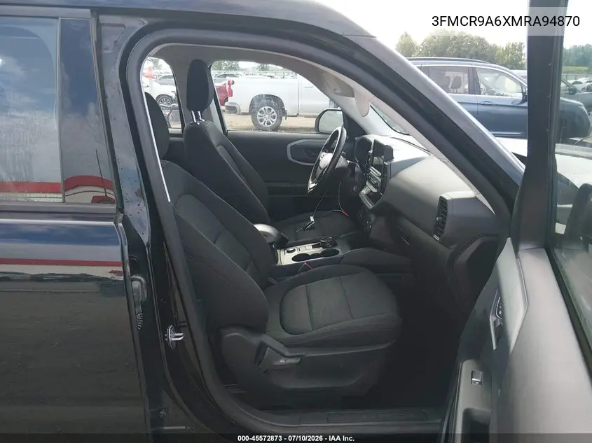 2021 Ford Bronco Sport VIN: 3FMCR9A6XMRA94870 Lot: 45572873