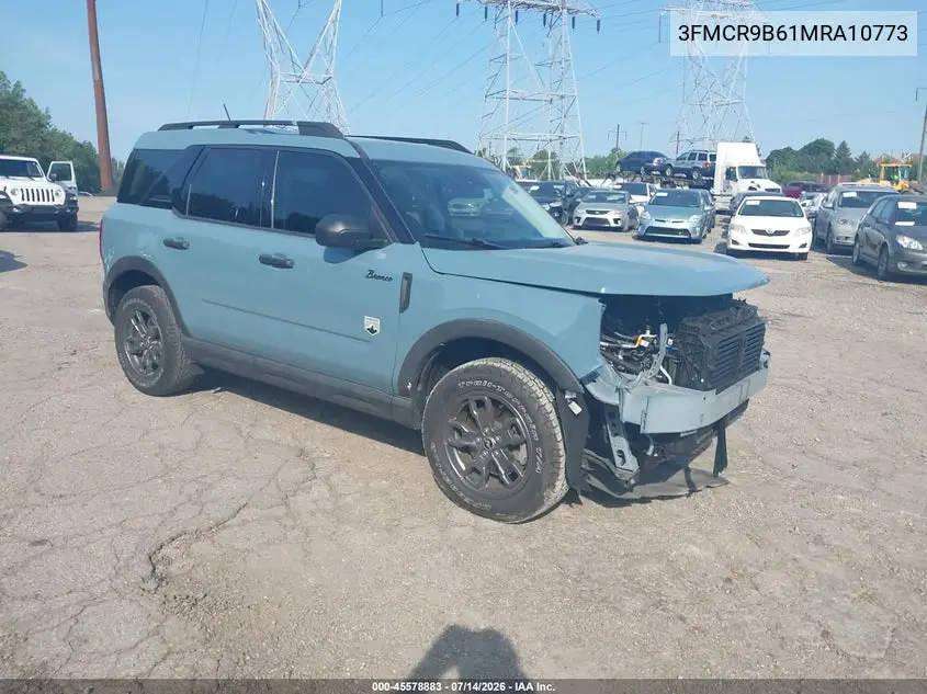 2021 Ford Bronco Sport Big Bend VIN: 3FMCR9B61MRA10773 Lot: 45578883
