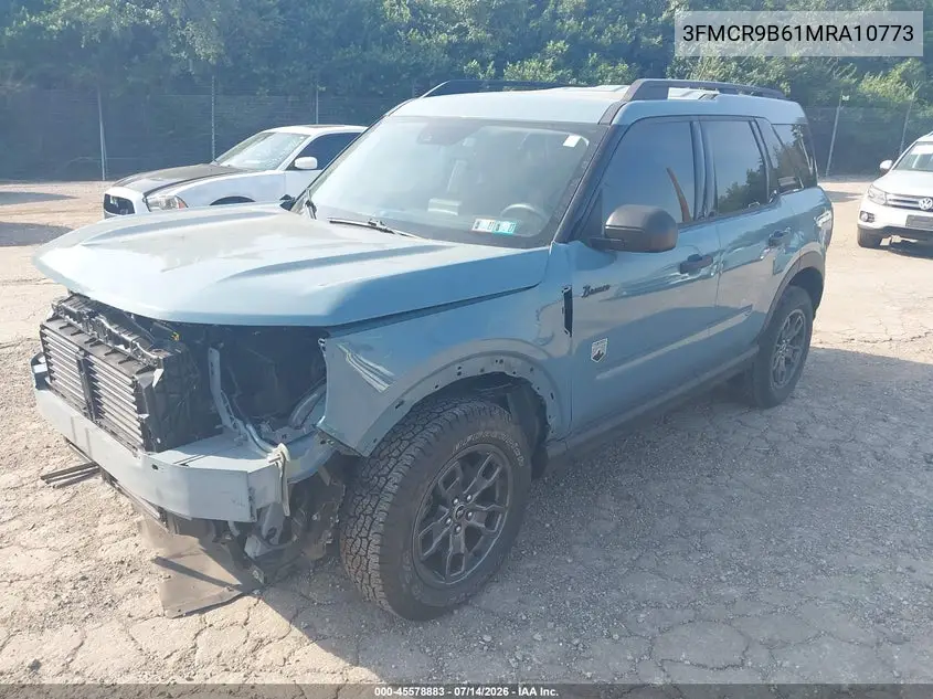 2021 Ford Bronco Sport Big Bend VIN: 3FMCR9B61MRA10773 Lot: 45578883